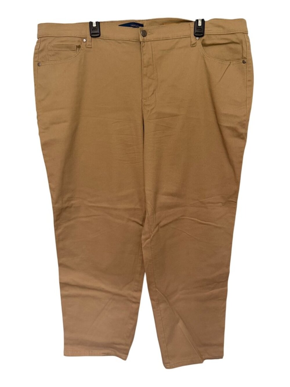 North Crest Straight Leg Khaki Pants 5 Pocket Style Womans 22W